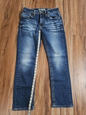 Men's BKE Jake Straight Leg Blue Washed Jeans Size 30S